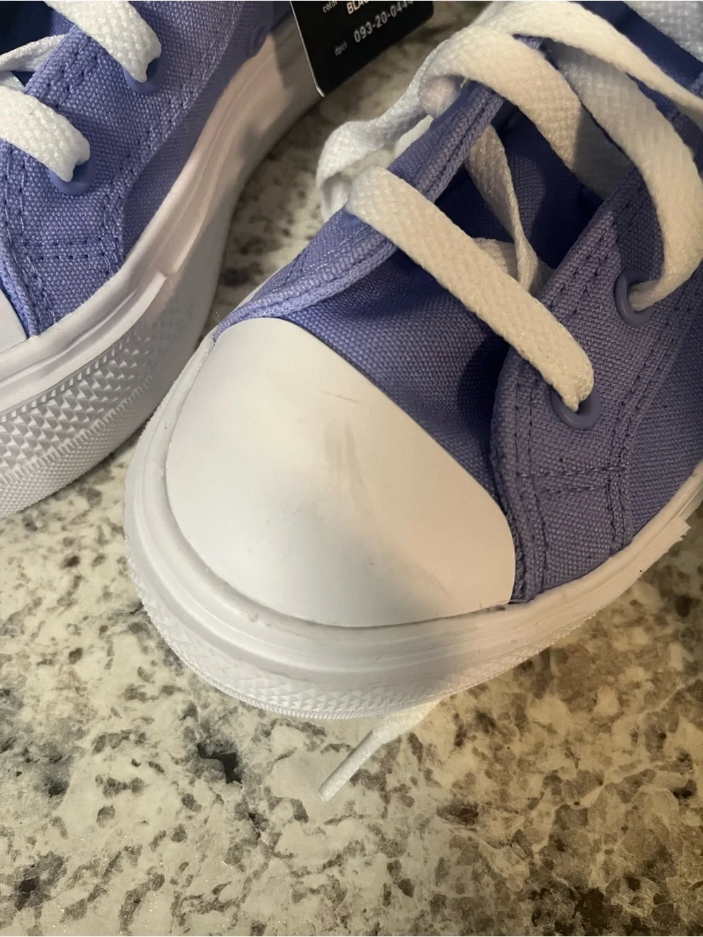 Kids High-Top Canvas Sneakers in Lavender
